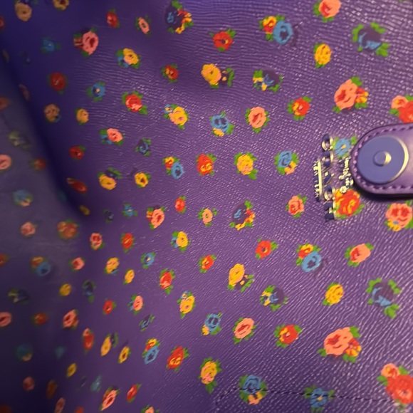 COPY - New with tags purple coach signature city tote( NOT SOLD) - Picture 7 of 8